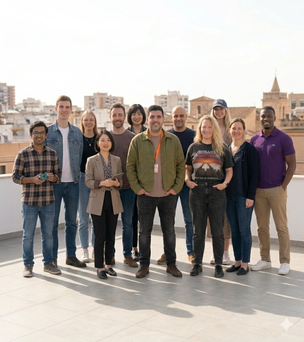Solutech team on the rooftop